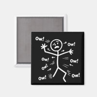 Ow Ow Ow Comedy Stick Character Funny Chronic Pain