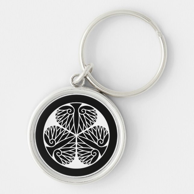 Owari hollyhock(Edo17) Key Ring (Front)