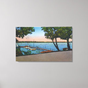 Owasco Yacht Club View of Owasco Lake Canvas Print