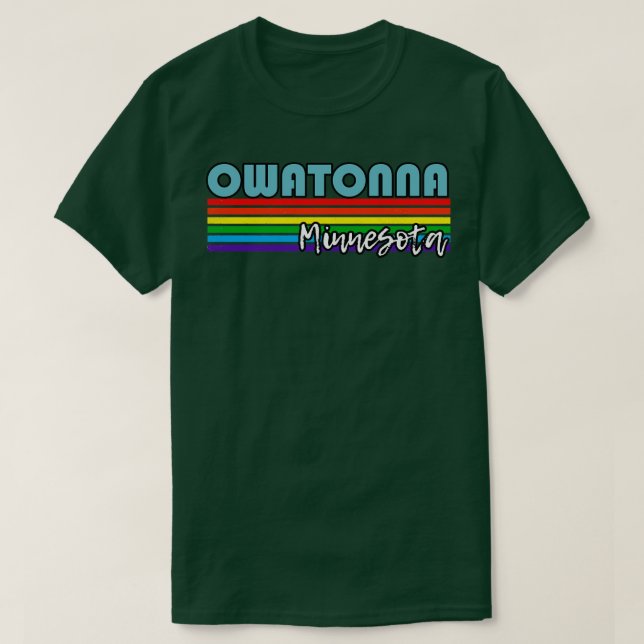 Owatonna Minnesota Pride  Owatonna LGBT Gift LGBTQ T-Shirt (Design Front)