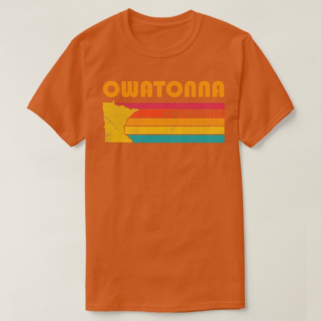 Owatonna Minnesota Vintage Distressed Souvenir T-Shirt (Design Front)