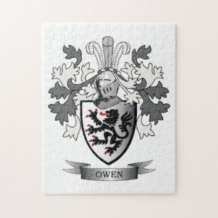 Owen Family Crest Coat of Arms Jigsaw Puzzle