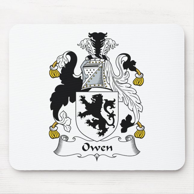 Owen Family Crest Mouse Pad (Front)