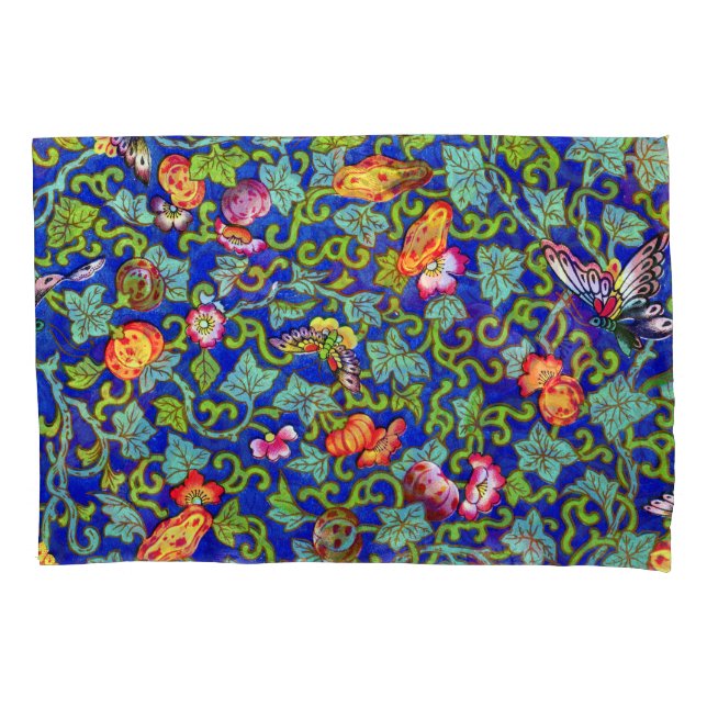 Owen Jones Antique Oriental Butterflies Pillowcase (Front)