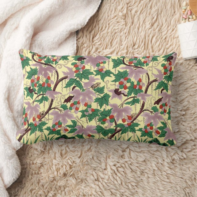 Owen Jones Chinoiserie Botanical Mouse Pattern Lumbar Cushion (Blanket)
