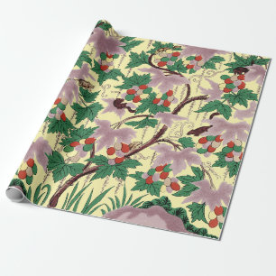 Owen Jones Chinoiserie Botanical Mouse Pattern Wrapping Paper
