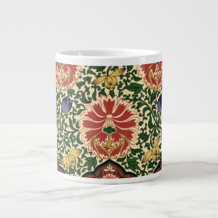 Owen Jones Chinoiserie Red Lotus Floral Art Design Large Coffee Mug