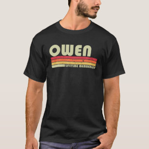OWEN Surname Funny Retro Vintage 80s 90s Birthday T-Shirt