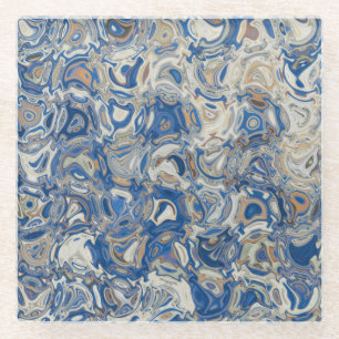 Owens Lake Abstract 2, 2018 (photo) SVP Images Glass Coaster