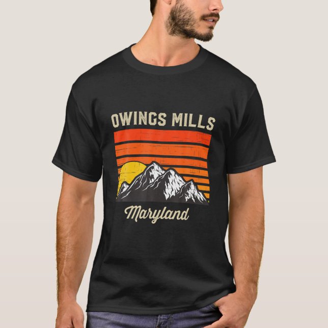 Owings Mills Maryland Hometown City State USA T-Shirt (Front)