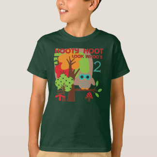 Owl 2nd Birthday T-shirts and Gifts