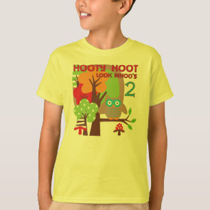 Owl 2nd Birthday T-shirts and Gifts