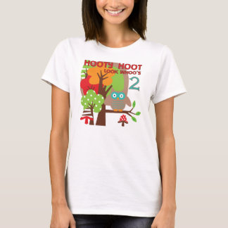 Owl 2nd Birthday T-shirts and Gifts