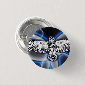 Owl 3 Cm Round Badge