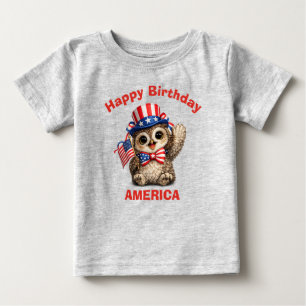 Owl (4h) Patriotic Kid T-Shirt