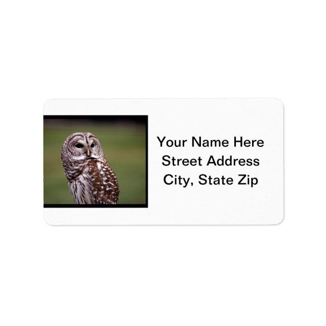 Owl (5) label (Front)