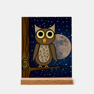 Owl Acrylic Sign