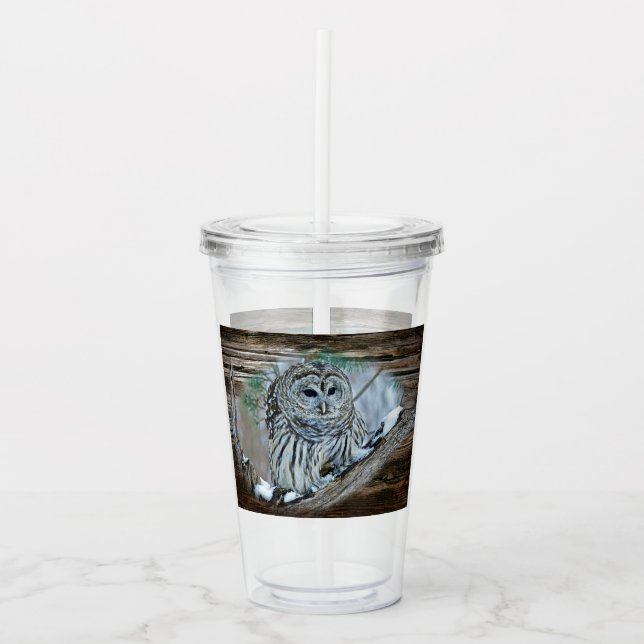 Owl Acrylic Tumbler (Front)