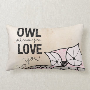 Owl always love you by VOL25 Lumbar Cushion