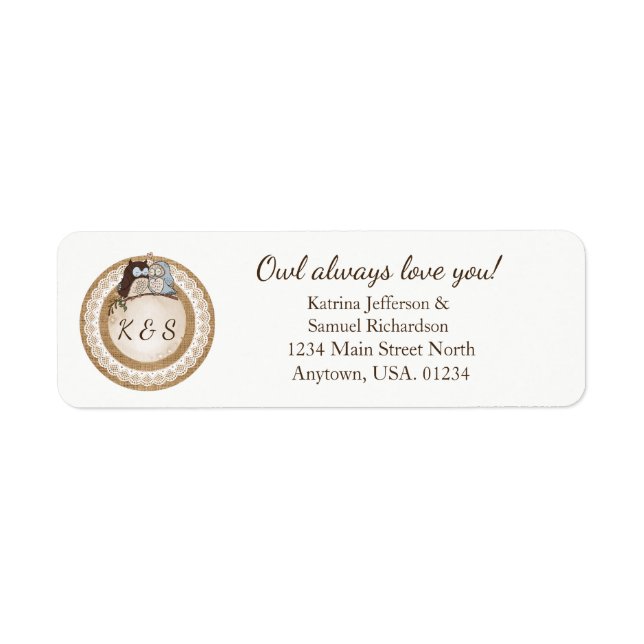 Owl Always Love You Casual Wedding (Front)