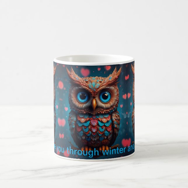 Owl always love you coffee mug (Center)