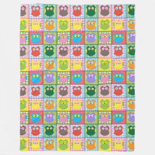 Owl Always Love You Colourful Fleece Blanket