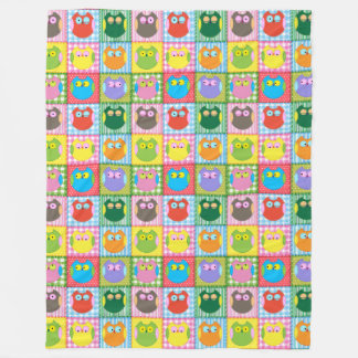 Owl Always Love You Colourful Fleece Blanket