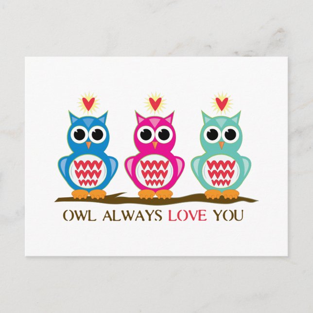 Owl Always Love You Postcard (Front)
