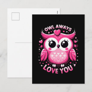 Owl Always Love You - Valentines Day Holiday Postcard