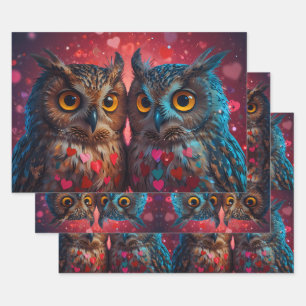Owl always love you wrapping paper sheet