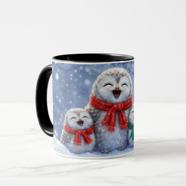 Owl and Candles Mystical Fantasy Magical Mug (Front Left)
