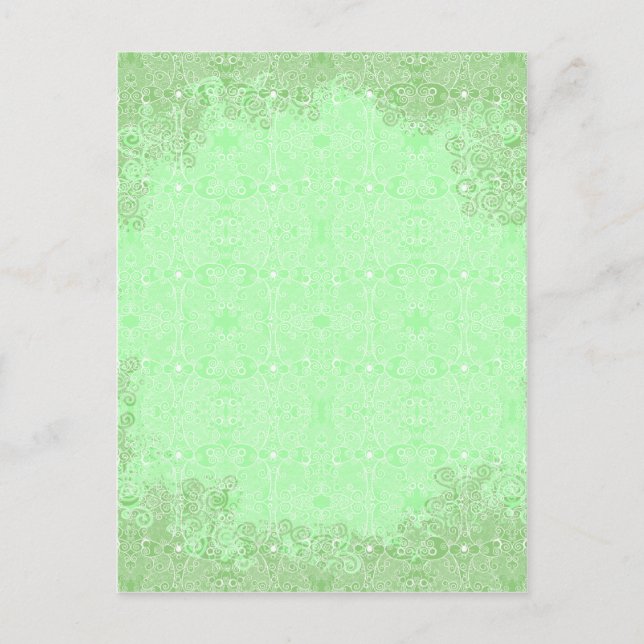 Owl and Firefly Lace Postcard (Front)