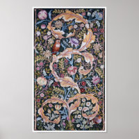Owl and Flowers, William Morris
