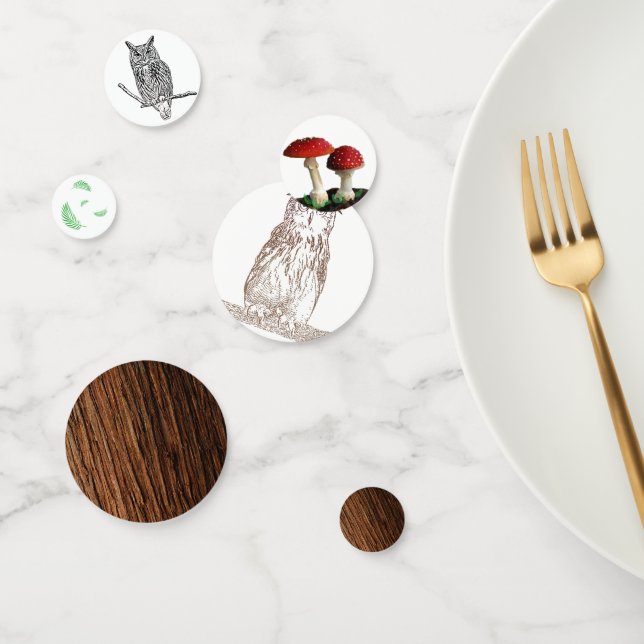Owl and Forest Confetti (Group)