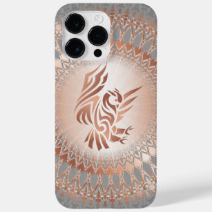 Owl And Mandala Rose Gold Case-Mate iPhone 14 Pro Max Case