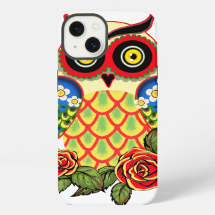 Owl and Roses Mexican style iPhone 13 Case