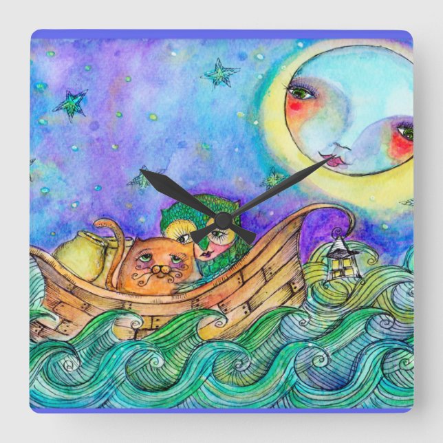 Owl and The Pussycat Collector Clock (Front)