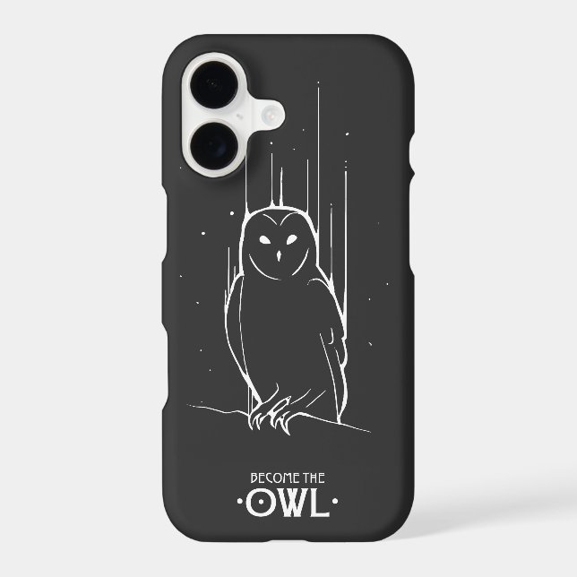 OWL ANIMAL LINE BECOME THE OWL iPhone CASE (Back)