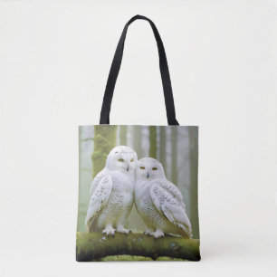 Owl Animal Nature Wildlife Affection Caring Tote Bag