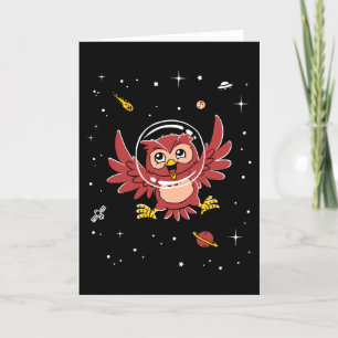 Owl Animals In Space Card