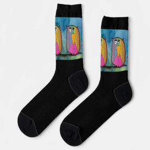 Owl "Art by Kids" Socks