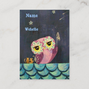 Owl Art- Catch A Falling Star Business Card