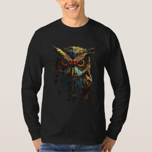 Owl artwork animal lovers - bird art animal owl T-Shirt