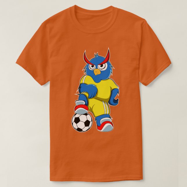 Owl as player with ball T-Shirt (Design Front)