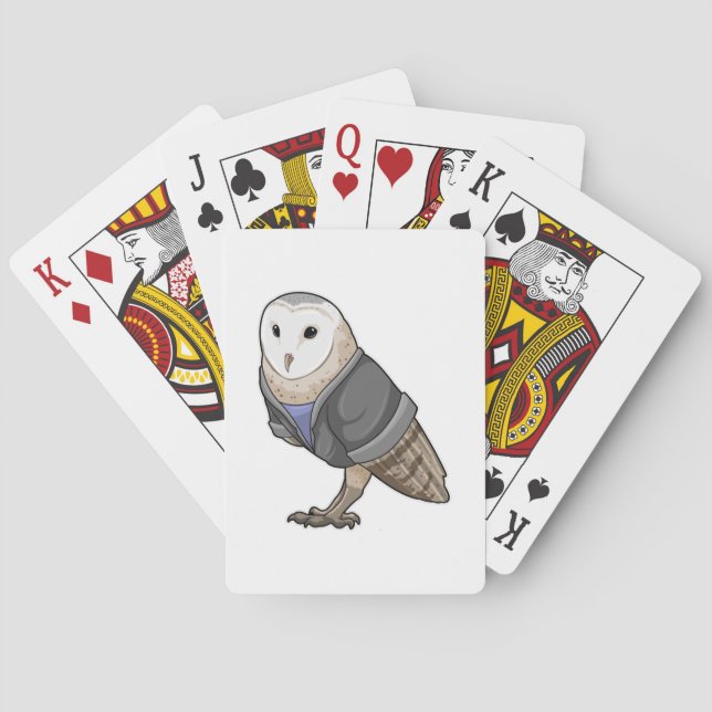 Owl as Secretary Playing Cards (Back)