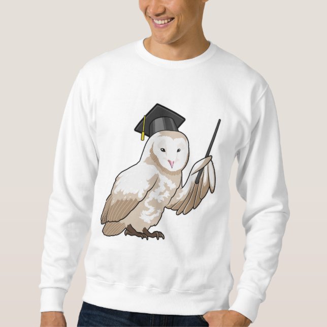 Owl as Teacher with Pointer Sweatshirt (Front)