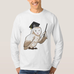 Owl as Teacher with Pointer T-Shirt