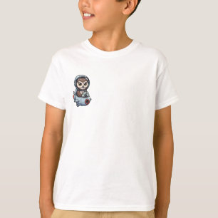 Owl Astronaut Rocket Explorer Kids T-Shirt
