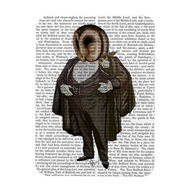 Owl At the Opera Magnet (Vertical)