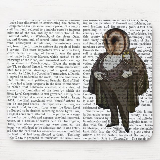 Owl At the Opera Mouse Pad (Front)